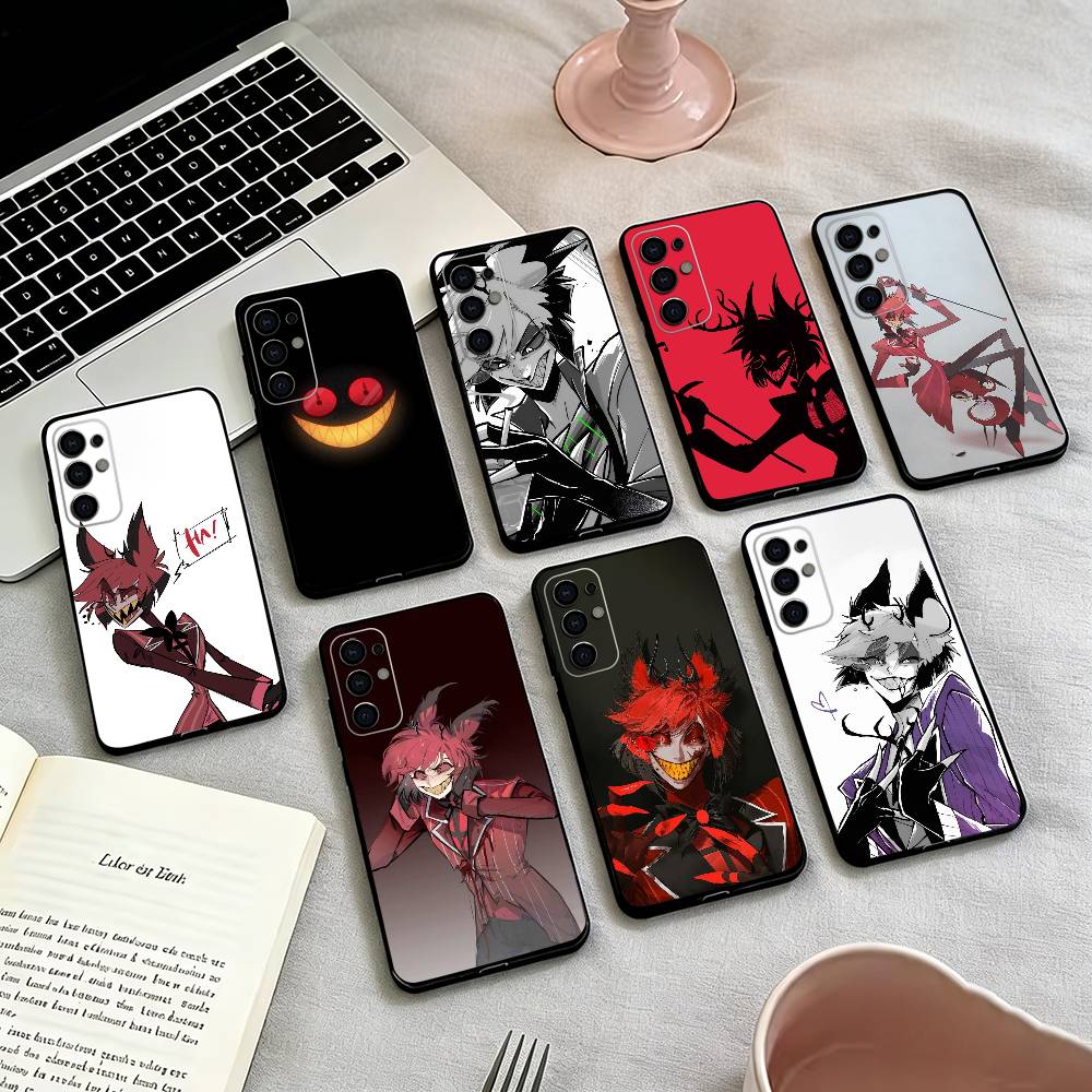 A-Alastor H-Hazbin H-Hotel Чехол для телефона для Samsung S25,S24,S21,S22,S23,S30,Ultra,S20,Plus,Fe,Lite,Note,10,Черный чехол