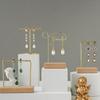 Jewelry Display Stand For Earrings Necklaces Earring Necklace Ring Bracelet Metal Storage Racks Jewelry Hanging Holder