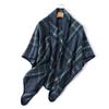 2024 Autumn And Winter New Imitation Cashmere Plaid Scarf Long Triangular Scarf Warm Scarf Women'S Thick Shawl Versatile