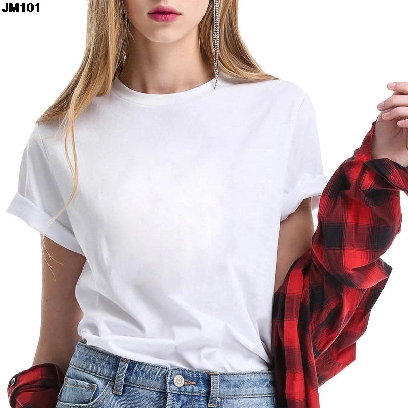 Customized Printed Casual T shirt Harajuku Women DIY Your Like Photo or Logo White Tshirt Fashion Custom Female clothing Tshirt