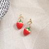 2025 Korean Sweet Strawberry Ear Clips for Women - Cute, Stylish, and Versatile Earrings