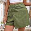 Temperament Commuter Muscle Sense Design Solid Color Green Culottes Summer Clothes Women 2026 Ladies Shorts