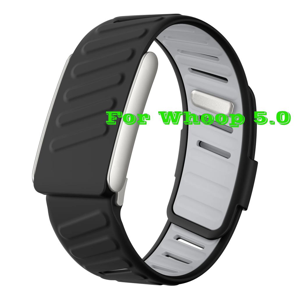 Для WHOOP MG / WHOOP 5.0 Дышащий наручный ремешок Мягкий силиконовый Влагоотводящий Регулируемая резиновая лента для Whoop 5.0 MG Наручный ремешок
