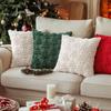 Christmas Tree Christmas Plush Pillowcase Square Cushion Cover Warm Throw Pillowcover  Sofa/Bed