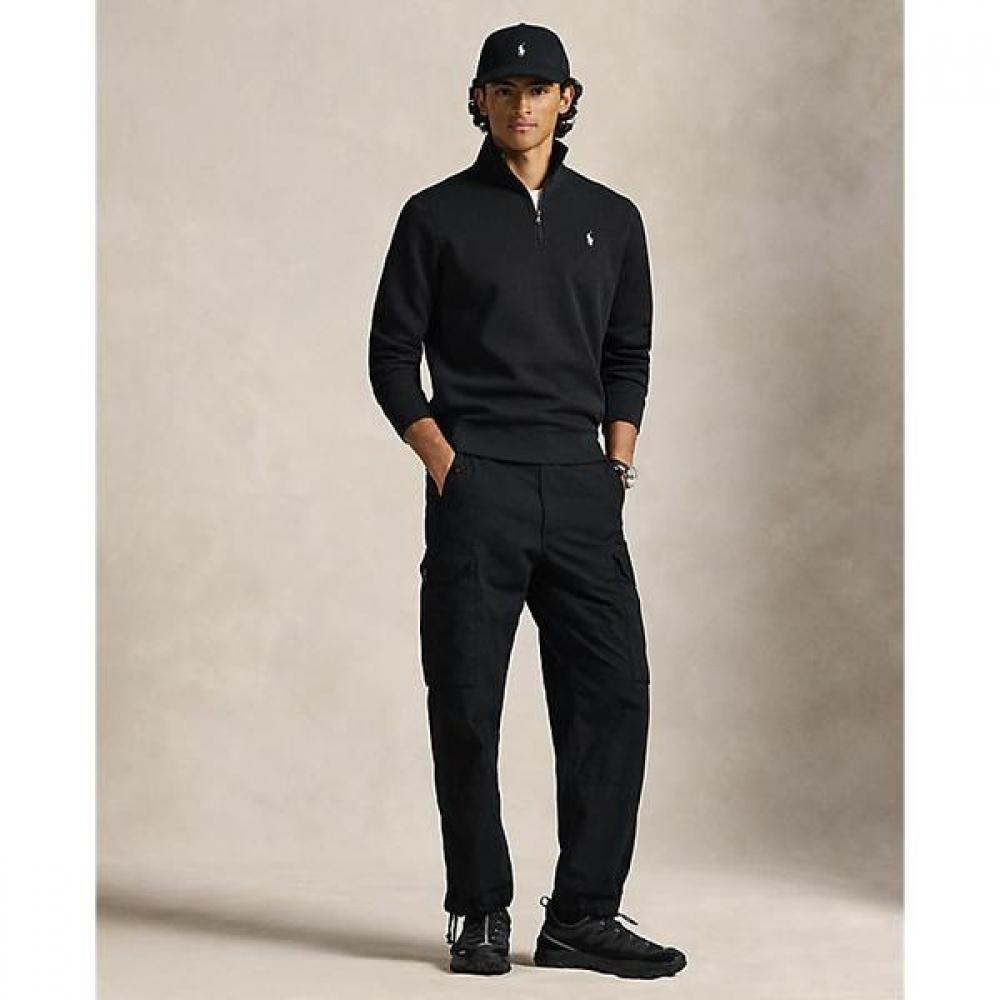 Polo Ralph Lauren Мужской пуловер с воротником-молнией на четверть, двойной вязки
