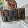 20/26Pcs Transparent Plastic Craft Storage Box Portable Multifunctional Storage Box For Jewelry Beads Diy Art Supplies