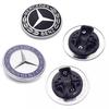 EZB2  Hot 2025 Car Engine Logo Metal Flat Hood Emblem Front Badge Accessories For Mercedes Benz AMG W204 W205 W203 W211 W212 W213 W201