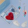 3Pcs Silicone Heart Puzzle Key Chain Mold Couple Pendant Resin Casting DIY Jewelry Making Mold with Hole Lover Puzzle
