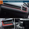 Center Dashboard Console Cover Trim Sticker Frame Strip for Honda Civic 16-20