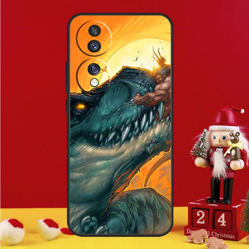 Чехол с динозавром Тираннозавром T Rex для Honor Magic 7 6 8 Pro Honor Win X9a X9b X9c X9d X8c X8b 50 70 90 200 400 Lite