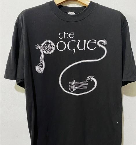 The Pogues band t-shirt, The Pogues band music t-shirt in graphite grey, unisex, suitable for streetwear, hip-hop, urban fash
