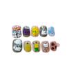 Cute Hand-Painted Press-On Nails Short Square Cat Eye Design Sweet Ins Style Nail Art Women