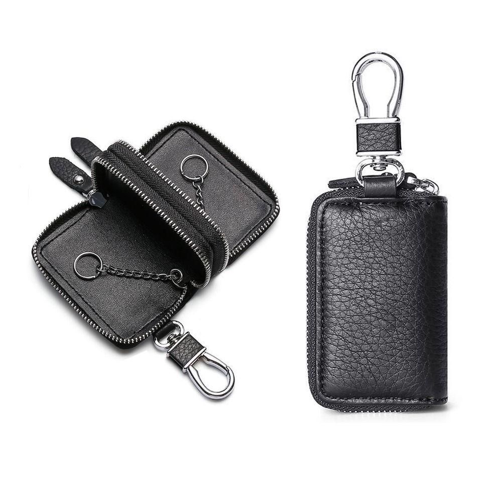 Double Pocket Car Keychain Bag Multifunctional Key Holder Wallet New Car Key Case Gifts