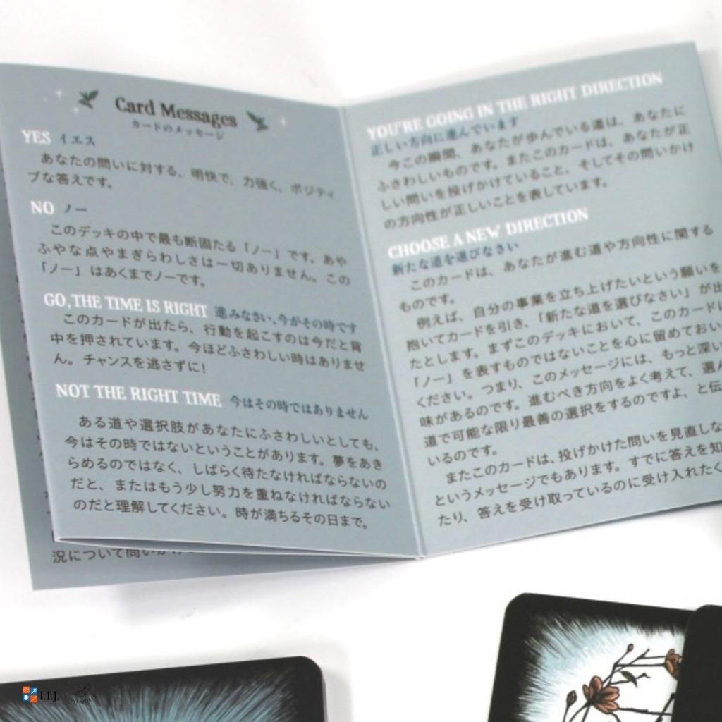 Oracle Cards Crystal Ball Pocket Oracle Japanese Edition Pocket Size Affirmations Fortune Telling with Japanese Instructions I.I.J