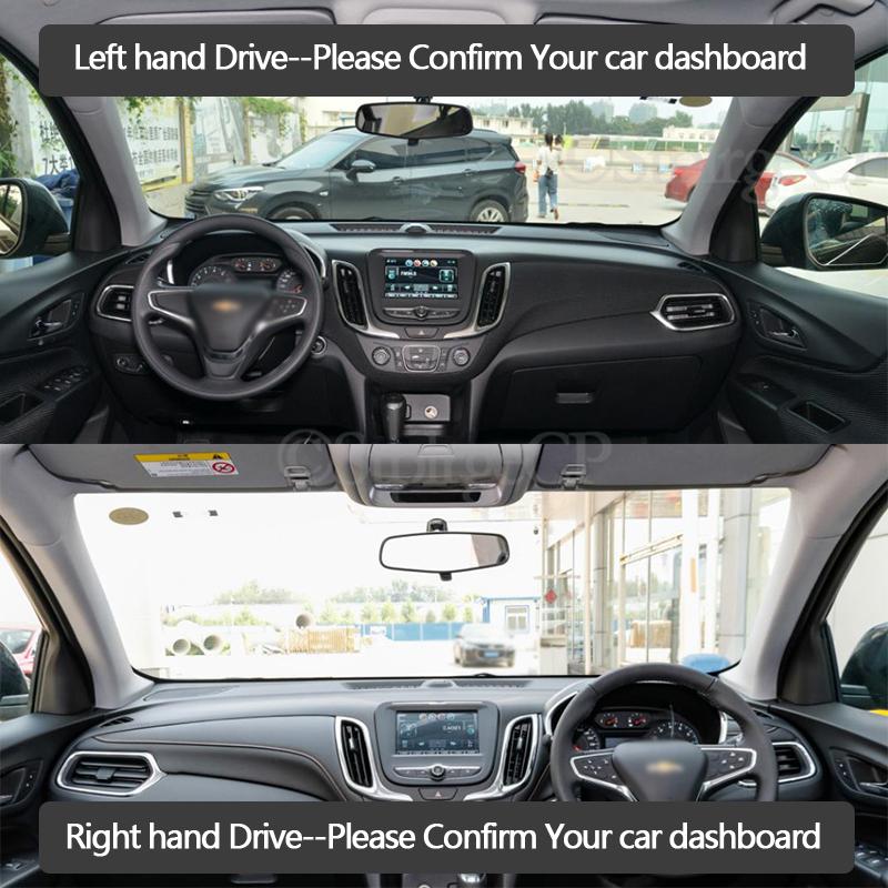 Высококачественная кожаная защитная накладка на приборную панель и светозащитная накладка для Chevrolet Equinox 3 2017-19 аксессуары для стайлинга автомобиля