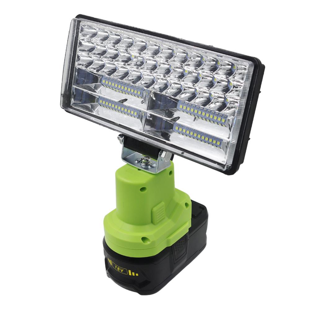 8" 84LED 180W Cordless LED Work Light For RYOBI 14.4V 18V Lithium Nickel One+ Battery P108