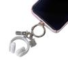 1 Piece Y2K Aesthetic Keychain Cute 3D Stereo Headphone Mobile Bag Pendant For Wallet And Car Keys Decoration