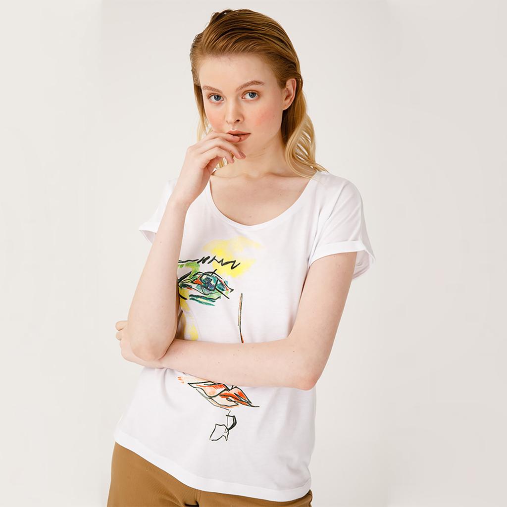 Biggdesign Green Face T-Shirt