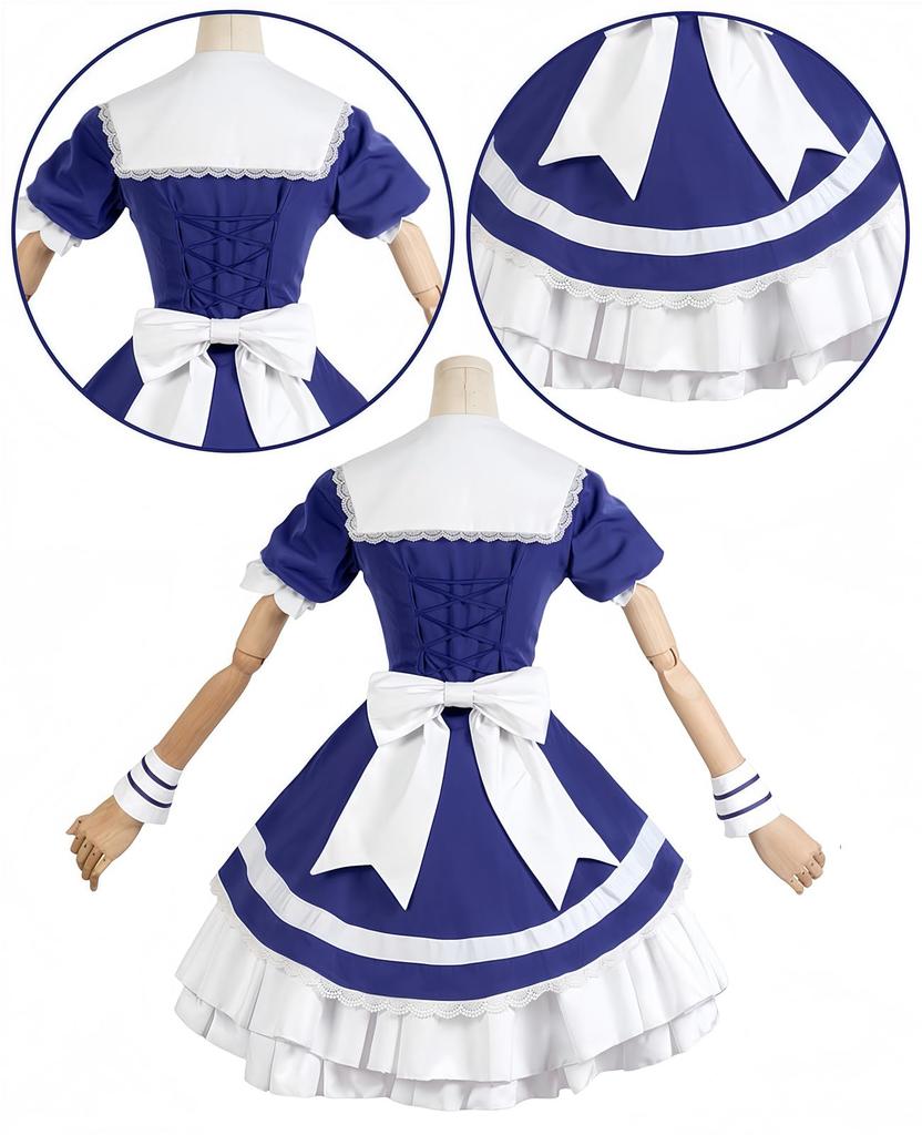 VTuber Cosplay Minato Aqua Cosplay Costume VTuber Cosplay Minato Aqua Cosplay Costume Daitenshi Aqua Minato Aqua Maid Outfit Virtual YouTuber VTuber