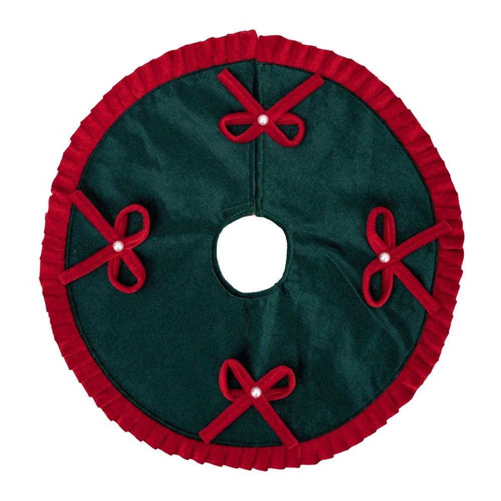 Decoration Christmas Tree Bow Ruffled Skirts Large Size Xmas Tree Foot Cover Household