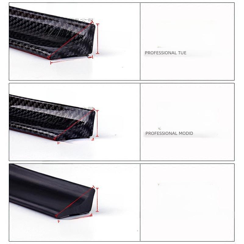 Universal Carbon Fiber Spoiler for Cars - Fixed Wind Wing Design, Punch-Free Installation, Small Size and Stylish Pattern.