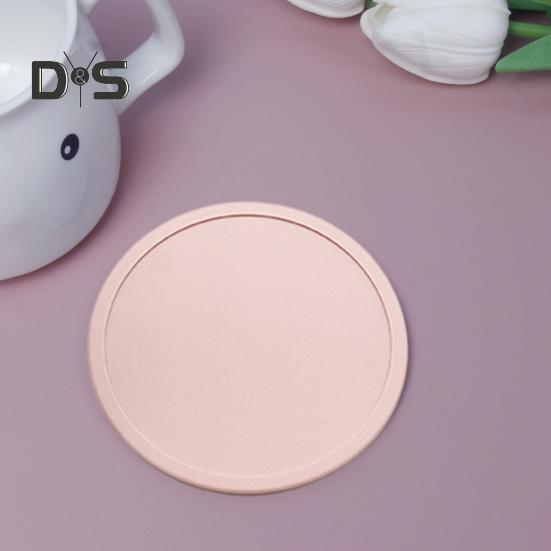 2 шт., 10 см, силиконовая подставка, термостойкая, нескользящая, с приподнятым краем, защита от разливов, столешница, круглая подставка для напитков, кофе, чая, подстаканник, кухонные принадлежности