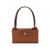 Longchamp Сумка-тоут Le Pliage 28 Classic с длинными ручками, холщовая с кожаной отделкой, женская, цвет Brandy 2605089504