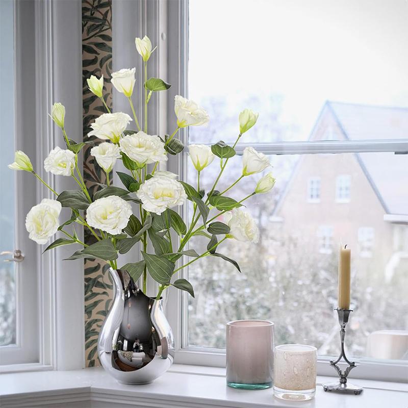 70СМ 4 Головки Шелковый Искусственный Цветок Эустомы Букет Длинный Стебель Искусственный Цветок для DIY Свадебная Вечеринка Центральный Декор Домашний Декор