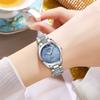 Retro Light Luxury Steel Band Watch, Chic Rhinestone, Elegant and Fashionable Quartz Watch, Temperament Disc Watch for Women