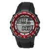 J-AXIS Men's SCY02-RE (CYBEAT Digital Red Sun Flame) Round Watch Black Digital