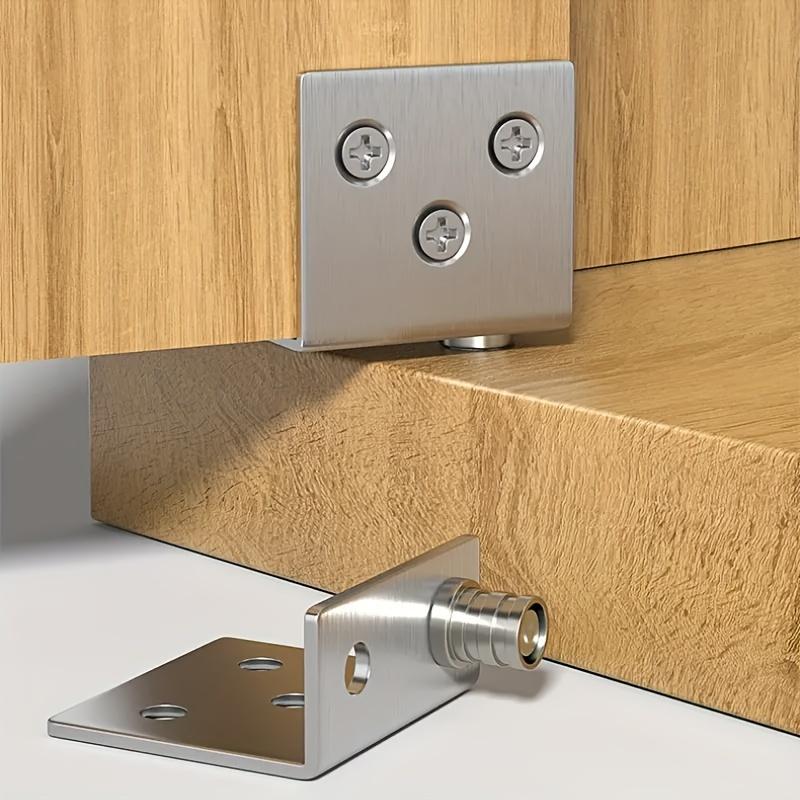 4Pcs Stainless Steel Hidden Hinge CT Corner Code Pivot Hinge Up and Down Concealed Hinge Wooden Door Shaft Fire Hydrant Door Hin