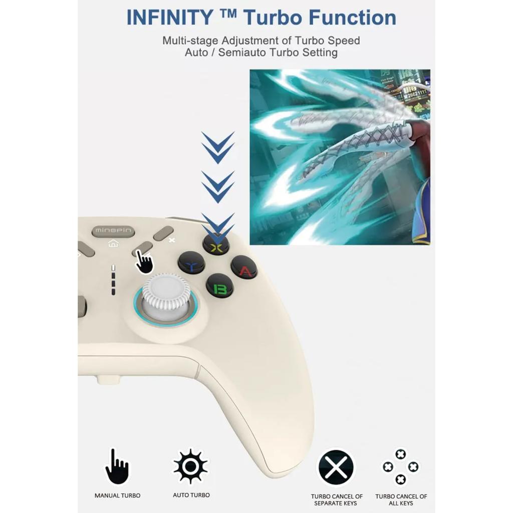 Беспроводной игровой контроллер, совместимый с Bluetooth, для Switch/ PS4/PS3/ Steam/ IOS13.4+/Android (HID)/ Геймпад-джойстик Harmony OS