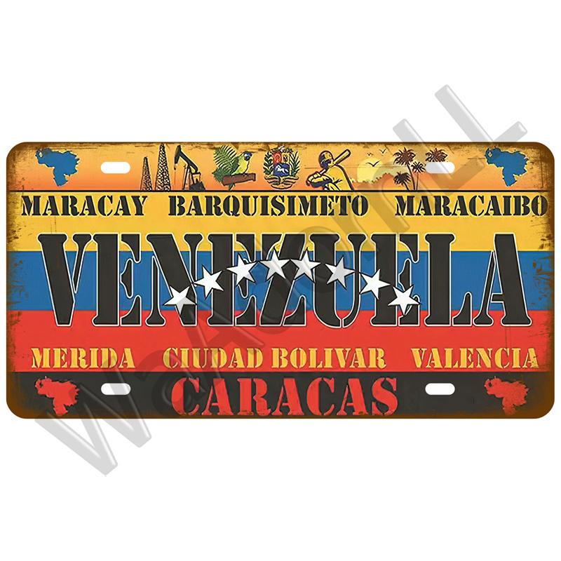 Металлический знак Германия США Флаг страны Франция Жестяная табличка Россия Испания Жестяная пластина для стены Домашний ресторан Ремесло Бар Декор