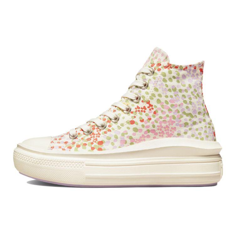 Converse Chuck Taylor All Star Move Platform High Floral Women Sneakers Cream Egret Multi A01593C