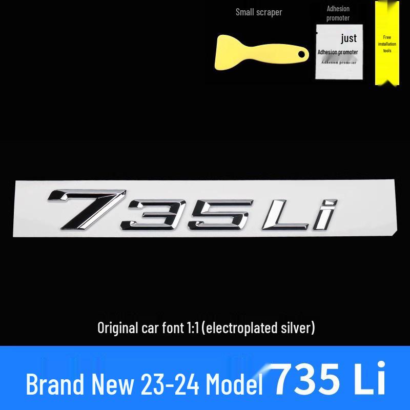 Наклейка на боковое заднее крыло BMW 7 серии 730Li 740Li 750Li 760Li M Черный xDrive Логотип автомобиля