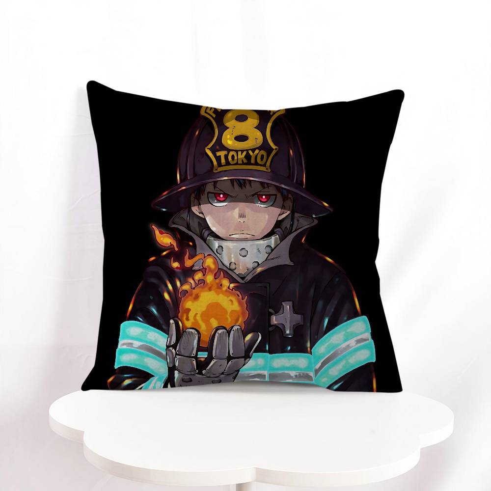S-Shinra Kusakabe Stitch Lucky Dragon Pillow Cover Sofa Cushion Cover Home Room Decoration Children Gift