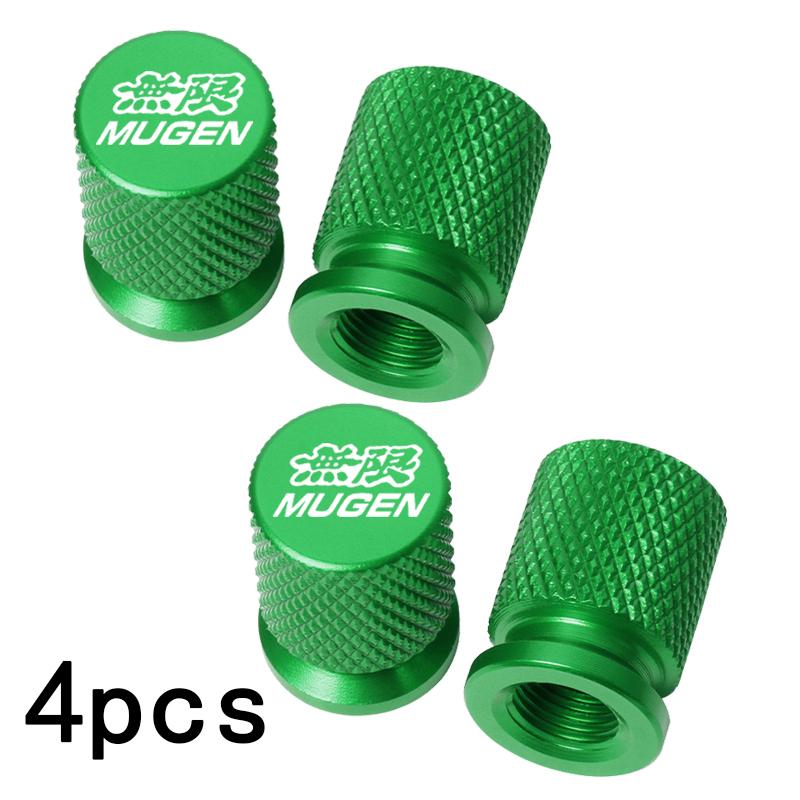 VZH5 For Honda Civic Accord 7 Type R FN2 FK8 Fit Jazz RS CRX Mugen 4pcs Car Wheel Tire Valve Caps Tyre Stem Covers Airdust Waterproof