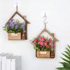 Hanging Wooden Pendants Garden Courtyard Window Wall Door Ornaments Flower Basket Home Decorations