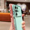 Чехол для Samsung Galaxy S23 Ultra Волнистая Рамка с Сердечком Защита Выступающей Камеры ТПУ Чехол