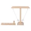 Hook and Ring Game Beautiful Wooden Interactive Desktop Toss Game for Adults Children