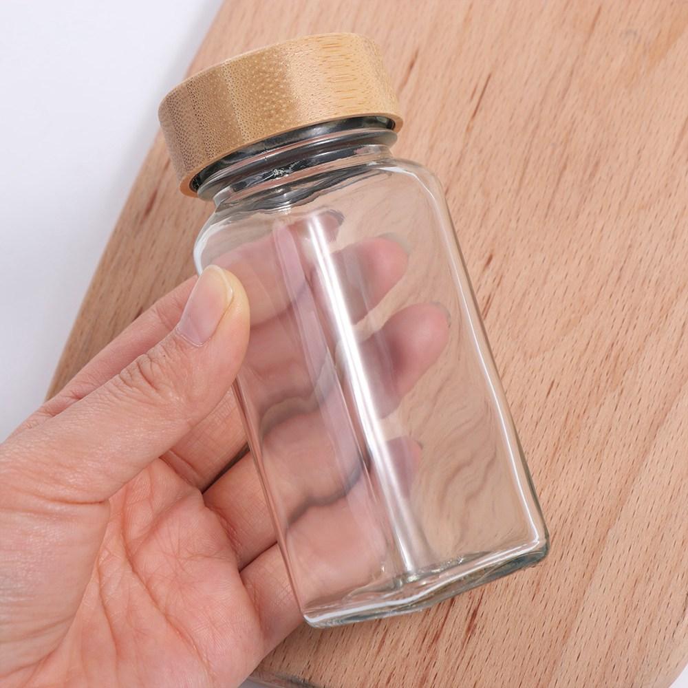 Квадратные банки для специй, стеклянная банка для приправ, 120 мл, контейнер для хранения перца для подставки для специй