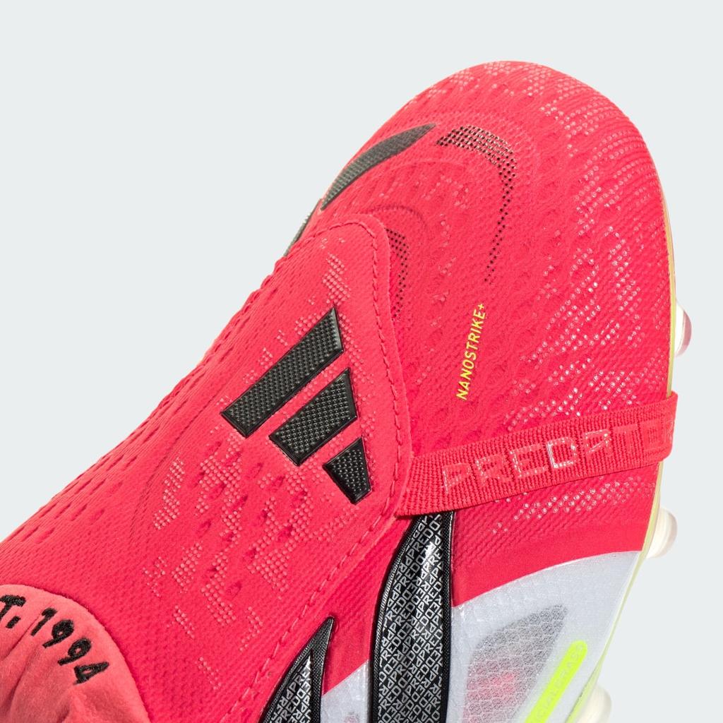 adidas Predator Elite Fold-Over Tongue Artificial Ground Football Boots JR5899 Unisex Performance Sports Shoes Lucid Red / Core Black / Cloud White