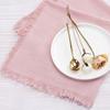 Boho Linen Napkin 18 Inch Washable Fringed Fabric Napkin Rustic Farmhouse Napkin for Dining Table Home Wedding Bridal
