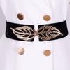 Clothing Supplies Wide Waist Belt Elastic Buckle Dress Strap Retro Waistband  Women
