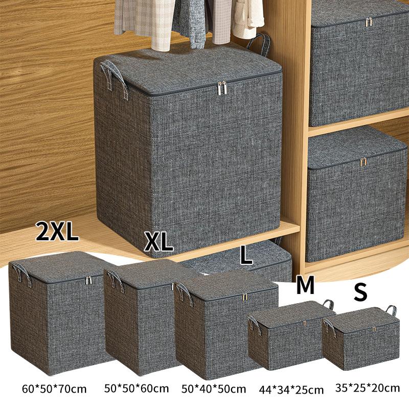 Big Quilt Clothes Storage Bag Closet Wardrobe Organizer Quilt Clothing Storage Bag Large Capacity Blanket Organizer With Lid