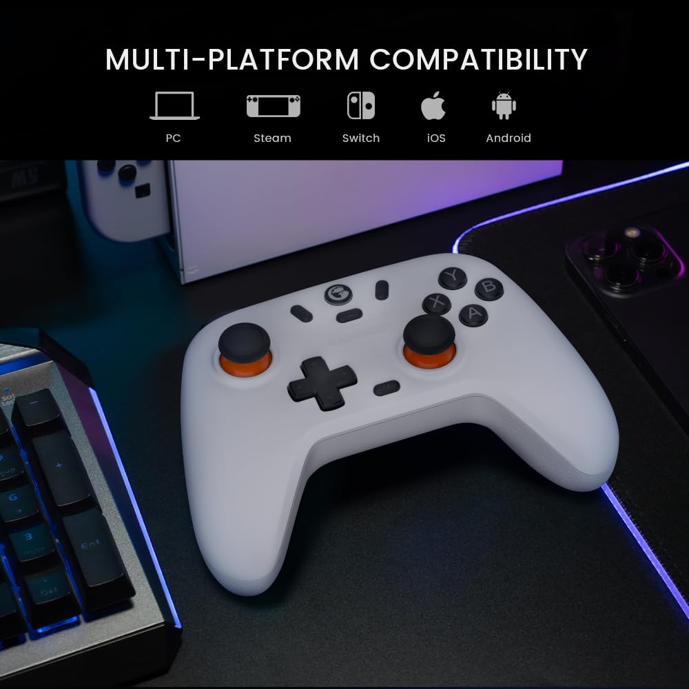 Беспроводной контроллер GameSir Nova Lite Bluetooth Геймпад для Windows Steam Deck Эффект Холла Турбо Вибрация Рокот Nova Lite - 2.4G и ПК, iPhone,