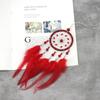 Red Feather Dream Catcher Pendant for Home and Car Décor - Cultural Symbolism and Vibrant Design