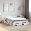 VidaXL Bed Frames with Drawers White 160x200cm Engineered Wood, Bed, Storage Bed, Double Bed Frame, Double Bed, 3280734