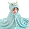 Soft Baby Bath Towel Unisex Cartoon Hooded Towel Kids Bathrobe Absorption Warm Shower Cloak Newborn Blanket