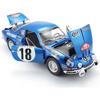 MAITO Alpine Renault A110 1/18th Scale Car - Monte Carlo Decoration - Blue